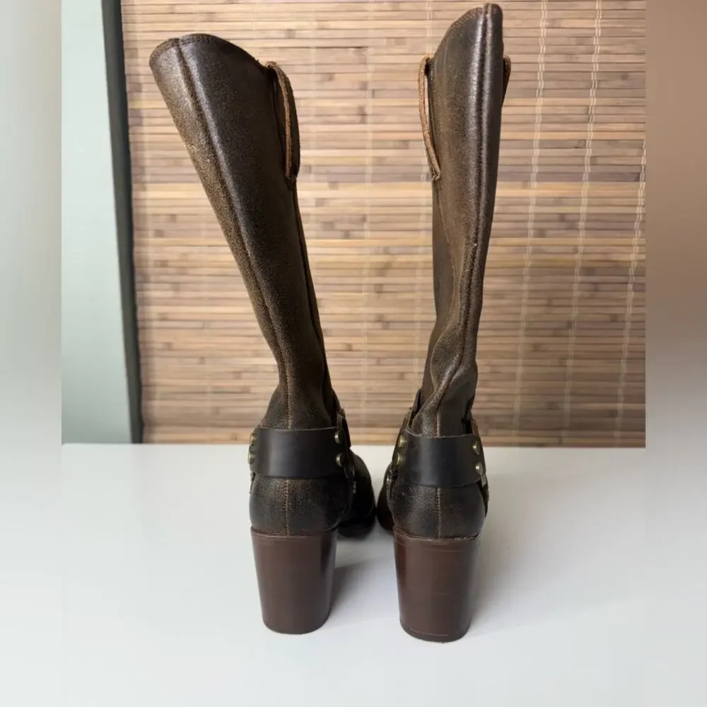 Frye Jean Harness Boot Chocolate 9.5 - Picture 8 of 10